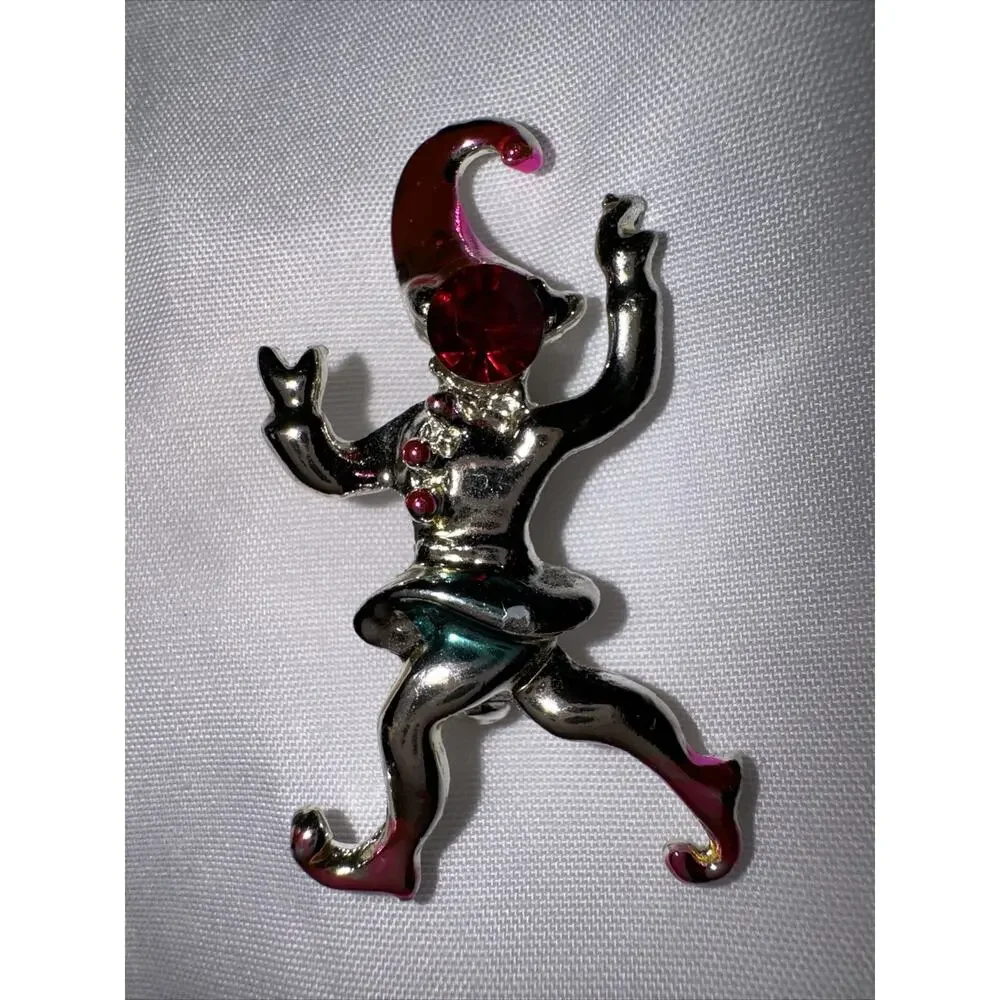 Vintage DeRosa Tiny Elf Pin 1940's Rare Beauty Brooch Estate Piece